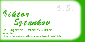 viktor sztankov business card